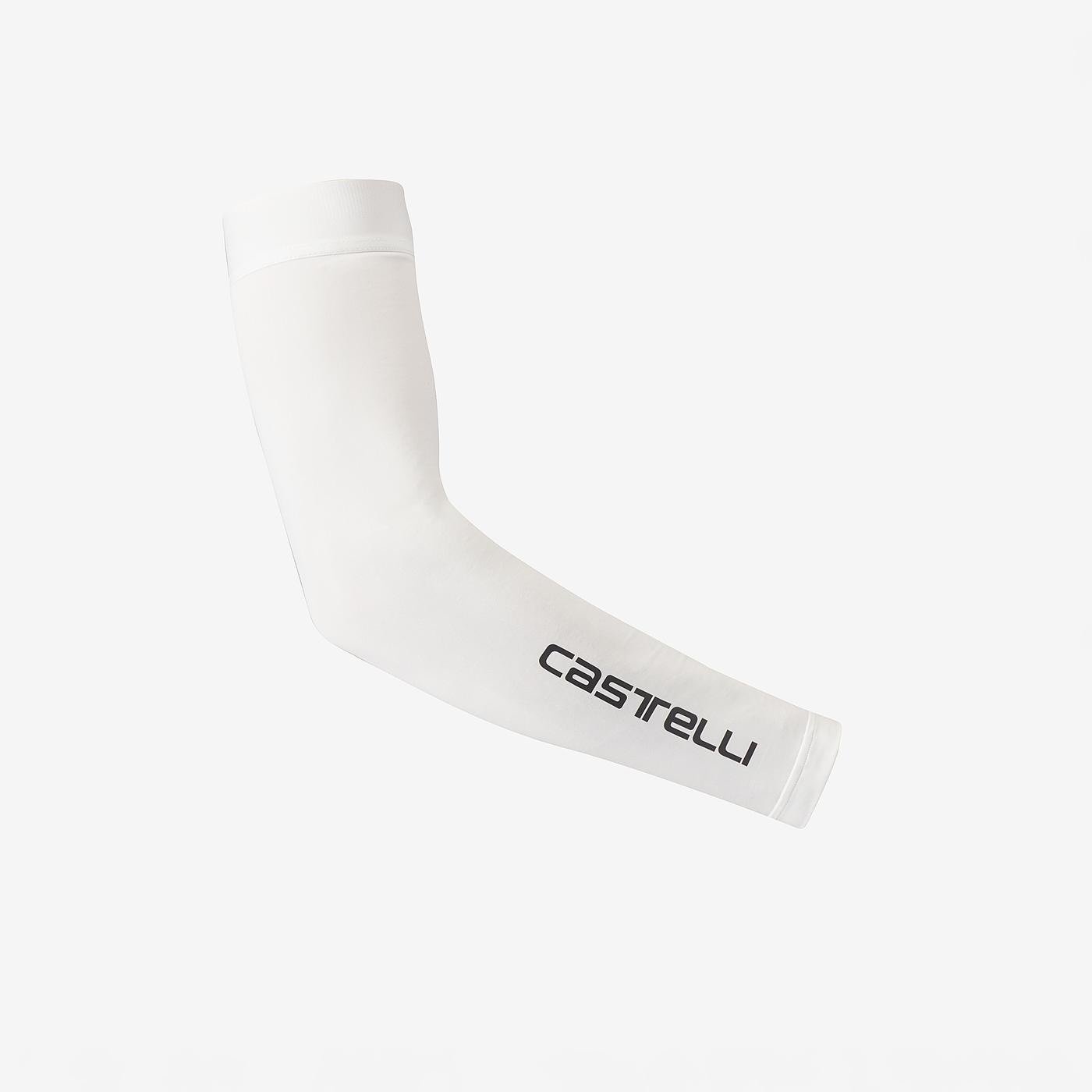 Castelli Arm Sleeves 2 UPF 50+ Light White