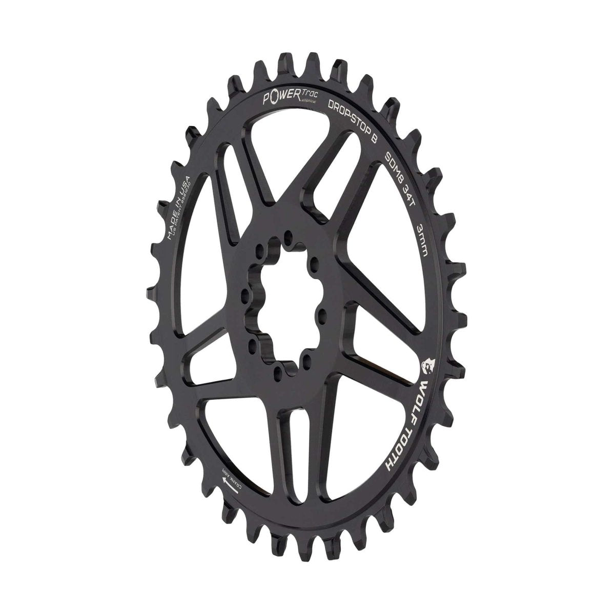 SRAM DM MTB 8-BOLT OVAL DROP-STOP B CHAINRING - 3MM OFFSET