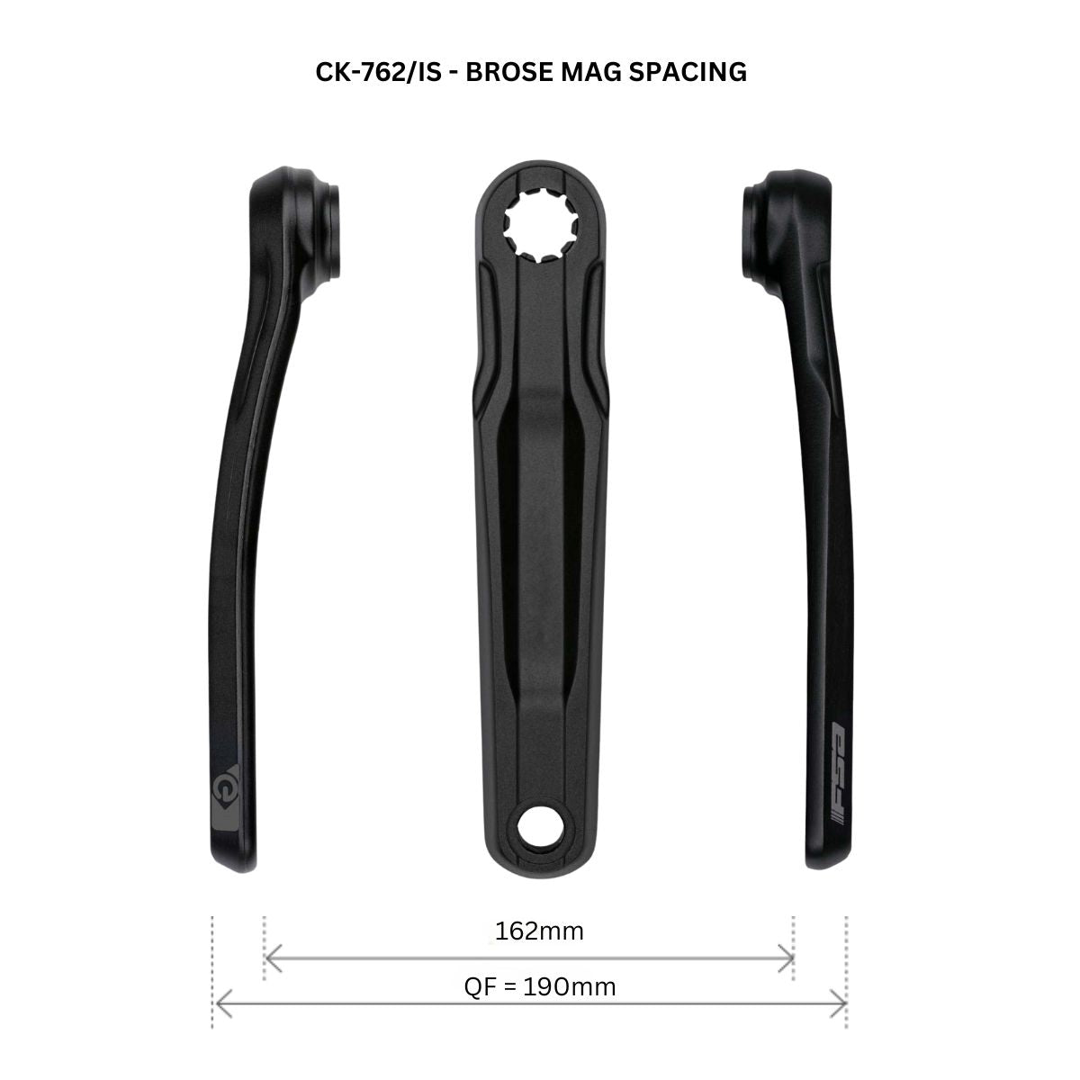 FSA - ISIS SPLINE E-BIKE CRANKS - CK-745/IS - BOSCH G2 / G4 / YAMAHA PWX