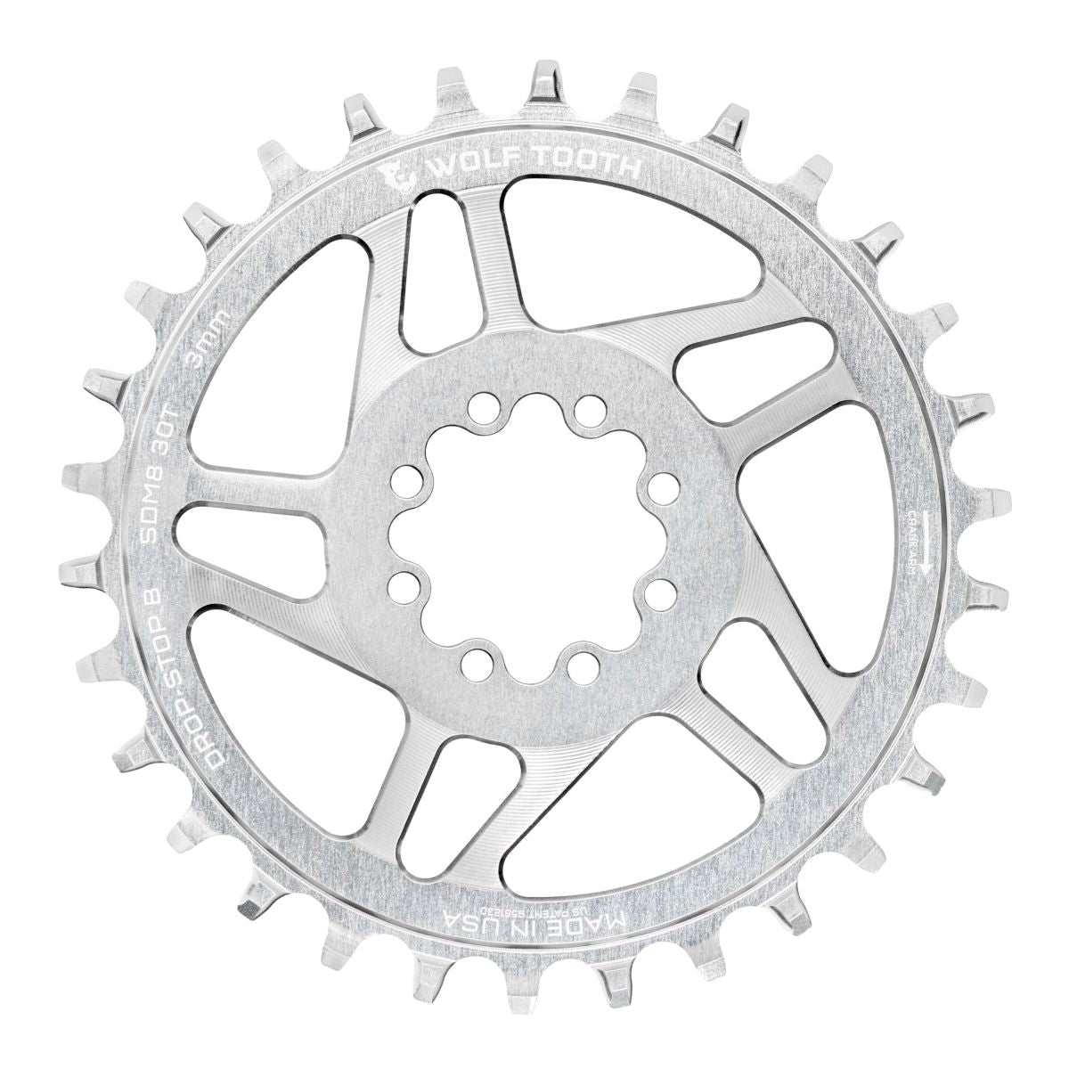 SRAM DM MTB 8-BOLT DROP-STOP B CHAINRING - 3MM OFFSET
