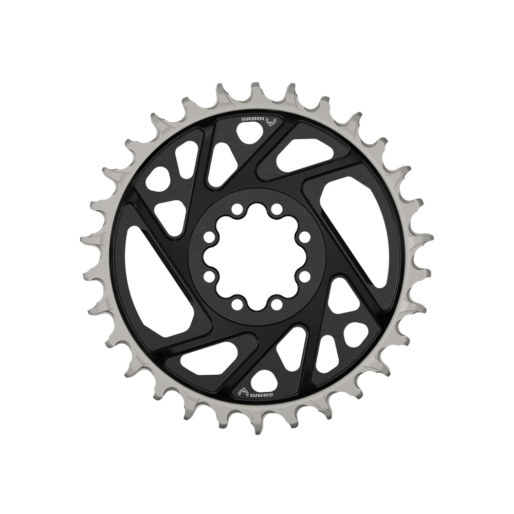 SRAM Chain Ring T-Type 36 Tooth Direct Mount 3mm Offset Eagle (Including 8 Bolts) Black - XX D1