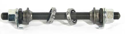 AQ59B AXLE FRONT 3/8 NUT STEEL HUB