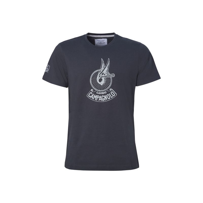 Campagnolo T Shirt Winged Wheel Blue Med