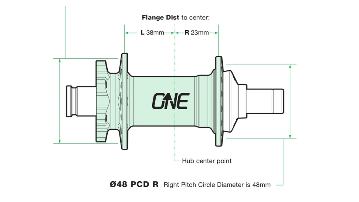 OneUp Rear Hub 28H