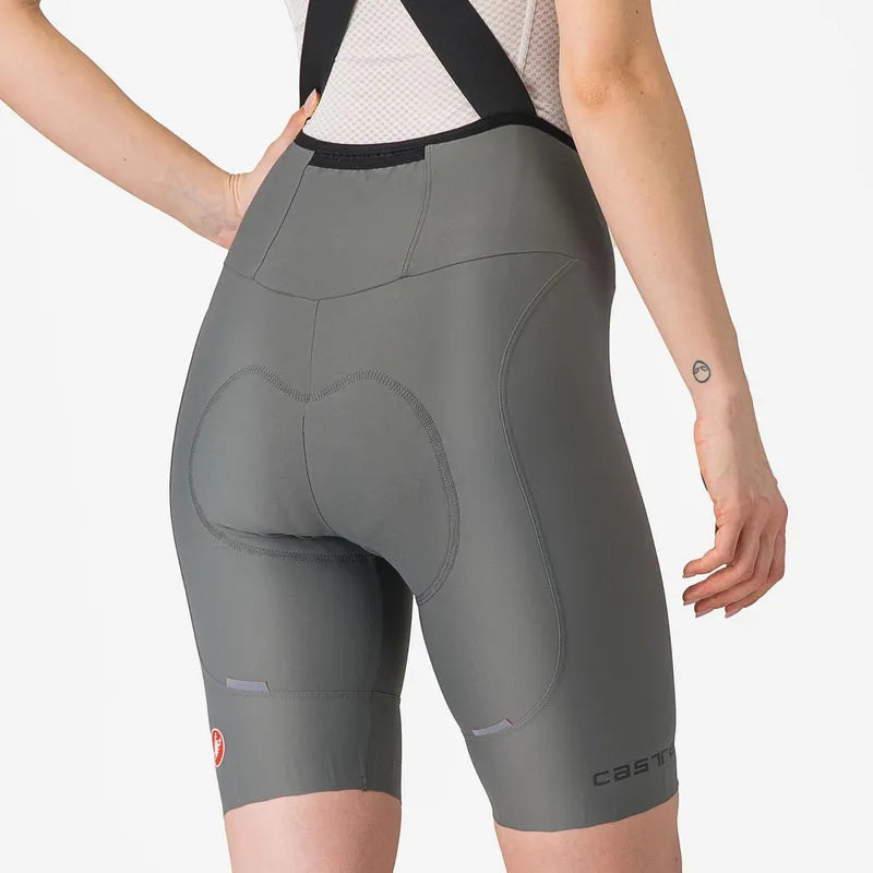 Castelli Espresso Women's DT Bibshort Gunmetal Grey