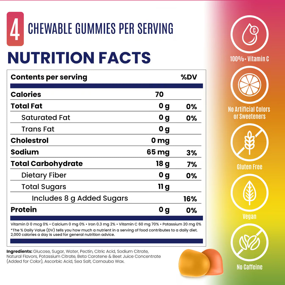 Saltstick OMG! (Orange Mango Guava) Energy Gummies