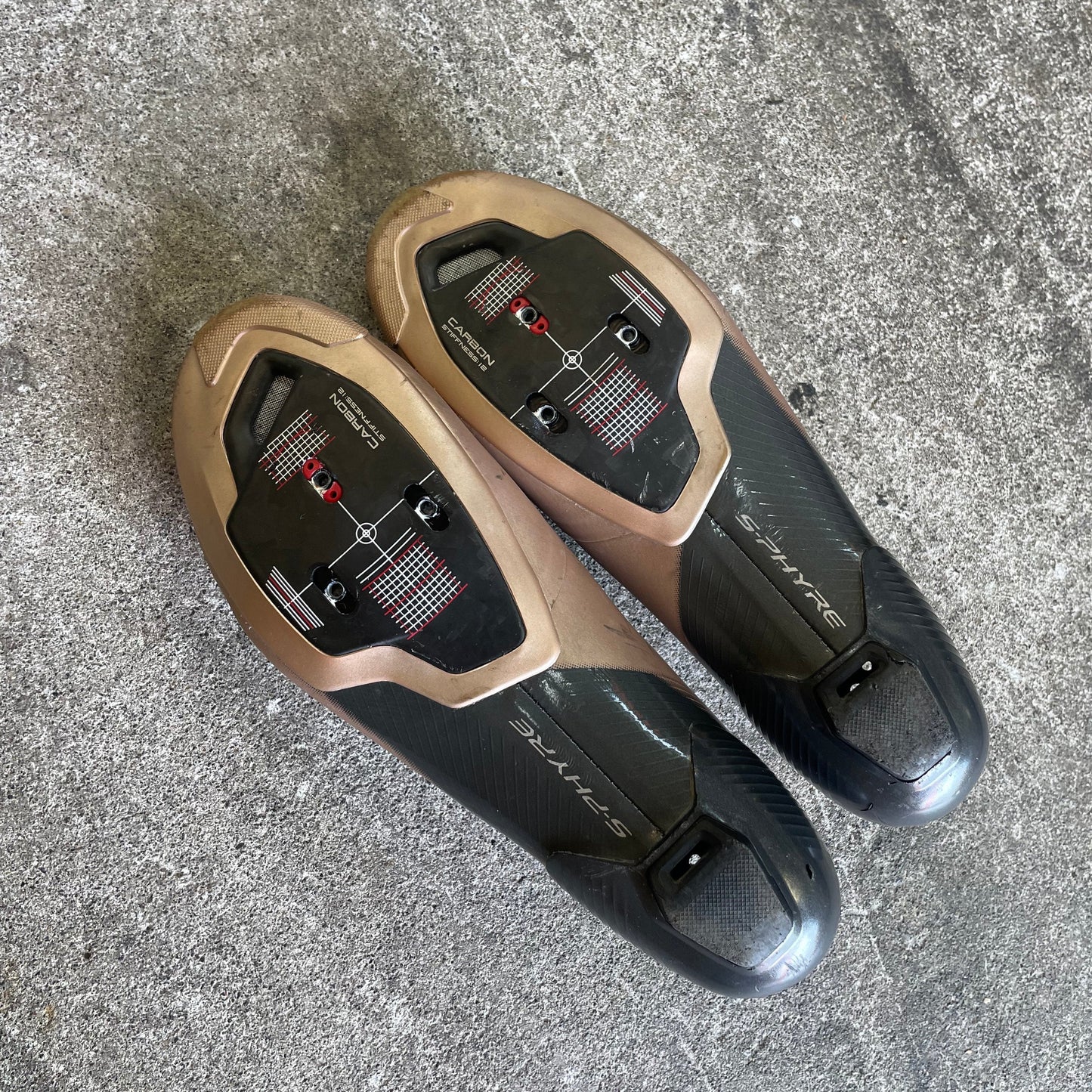 Shimano S-Phyre RC903 Road Shoes – Champagne (Used) 42 wide fit
