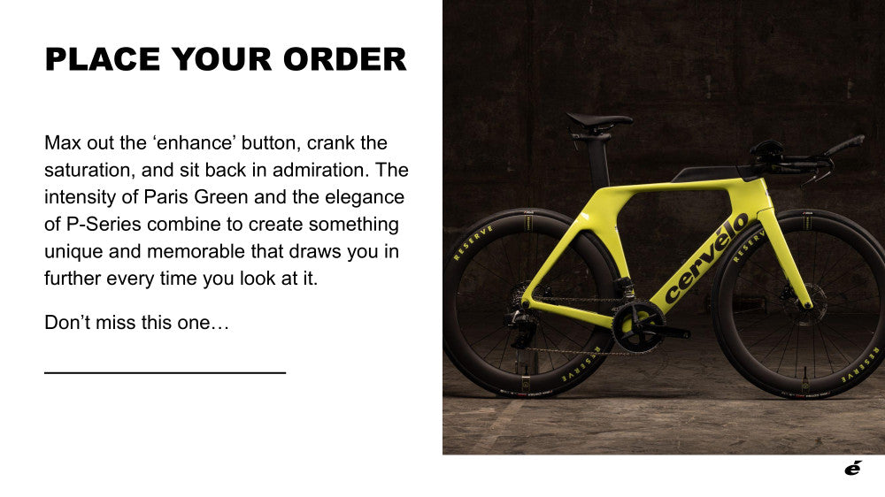 2025 Cervelo P-Series LIMITED-EDITION Frameset Module - Paris Green