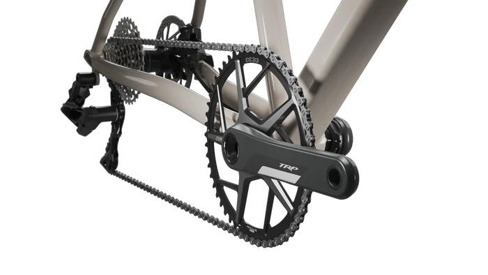 TRP Gravel Carbon Fiber Crank, 172.5mm, Black/Silver