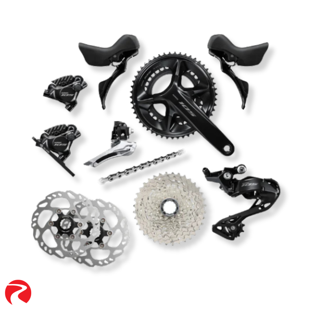 Shimano R7120 Groupset - 105 2x12 Speed - 170mm Crankset, 11-34 Cassette