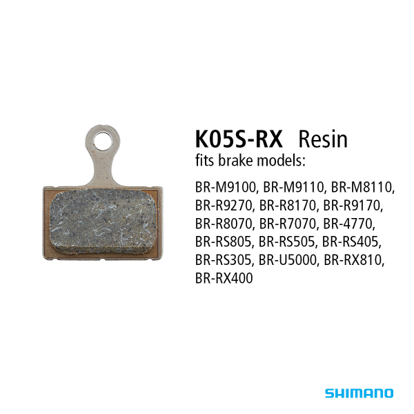 Shimano Brake Pads Disc K05S-RX Resin Road/Disc BR-M9100