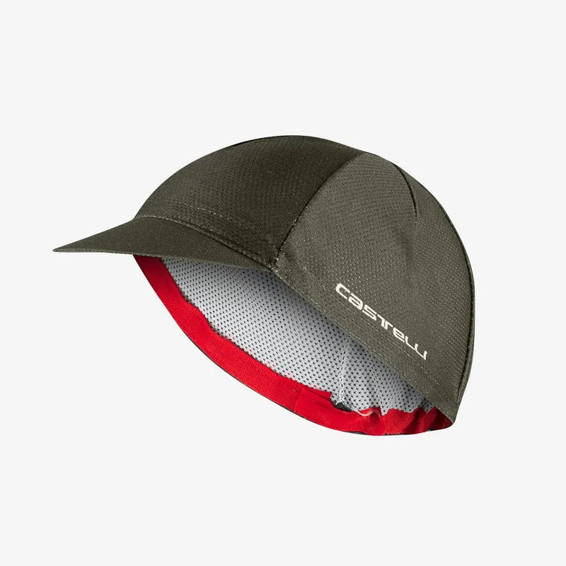Castelli Rosso Corsa Cycling Cap - Deep Green