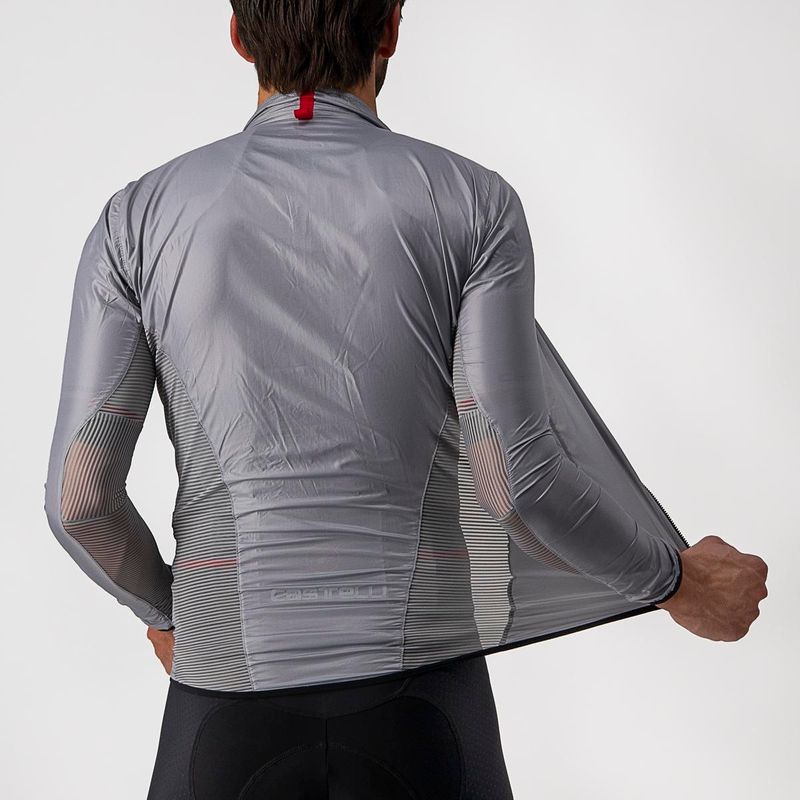 Castelli Jacket Aria Shell Men's - Silver Grey
