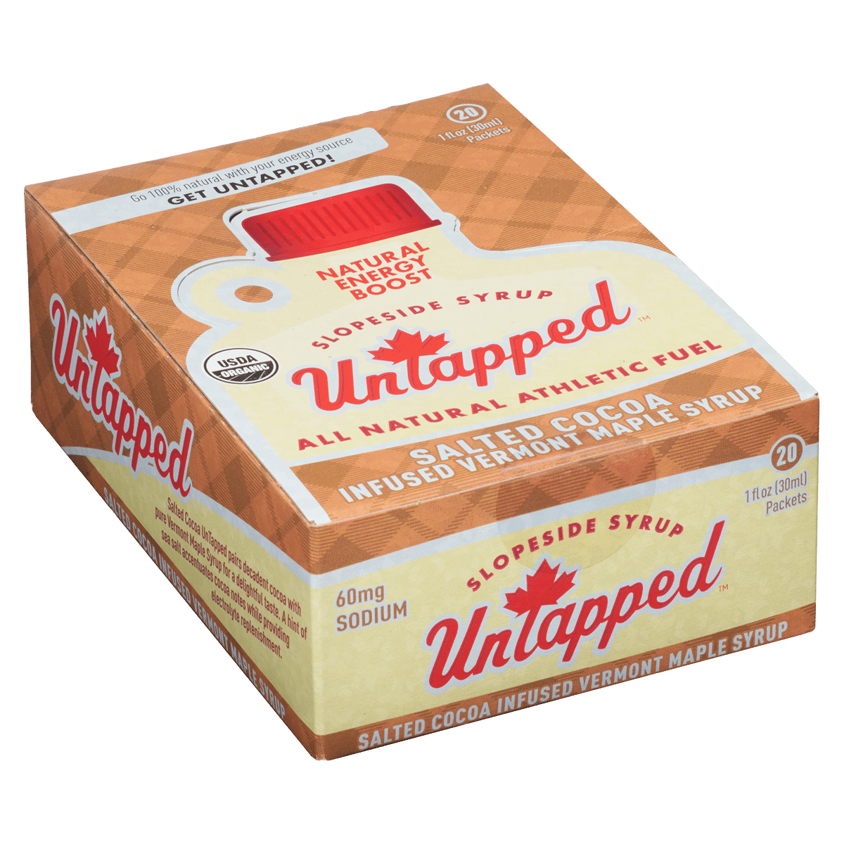 UnTapped Gels Salted Cocoa Maple Syrup - Box of 20