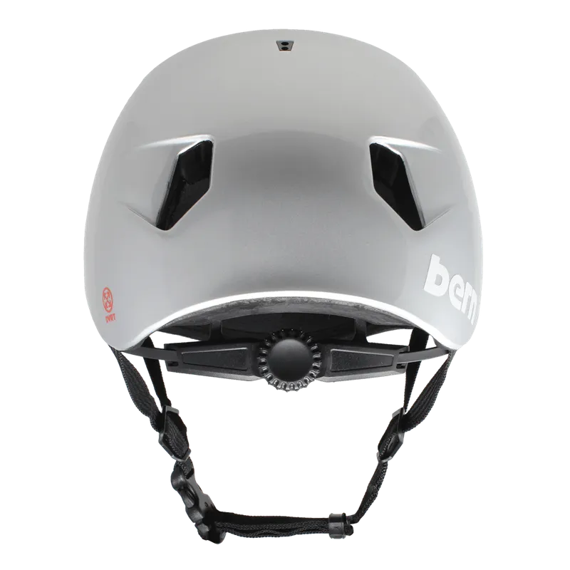 Bern Nino DVRT Metallic Silver Shark Bite Helmet