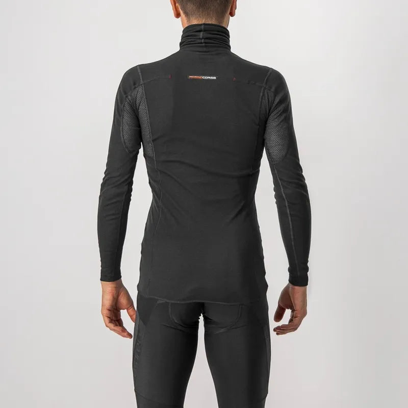 Castelli Flanders Warm Neck Long Sleeve Men's Baselayer - Black