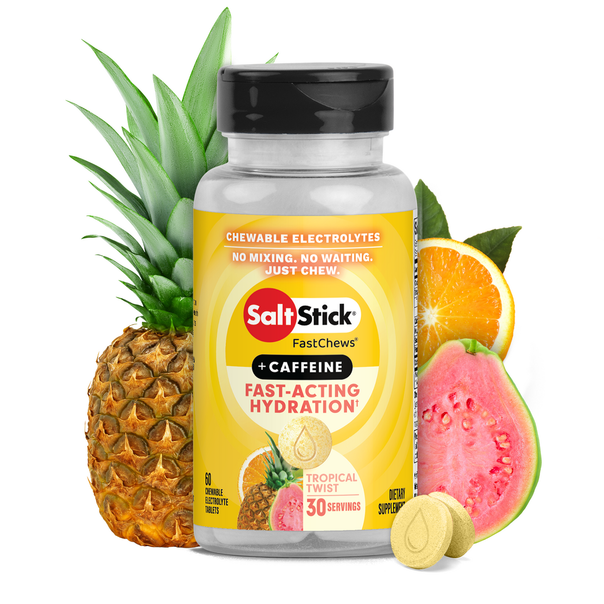 Saltstick Caffeine FastChews - Bottle