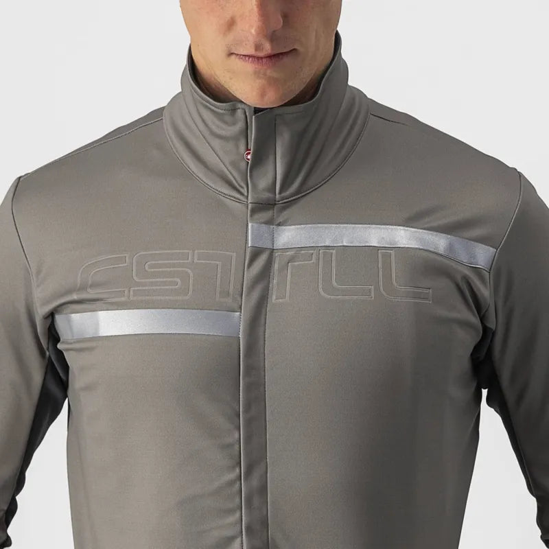 Castelli Jacket Transition 2 Nickel Gray/Dark Gray-Silver Reflex