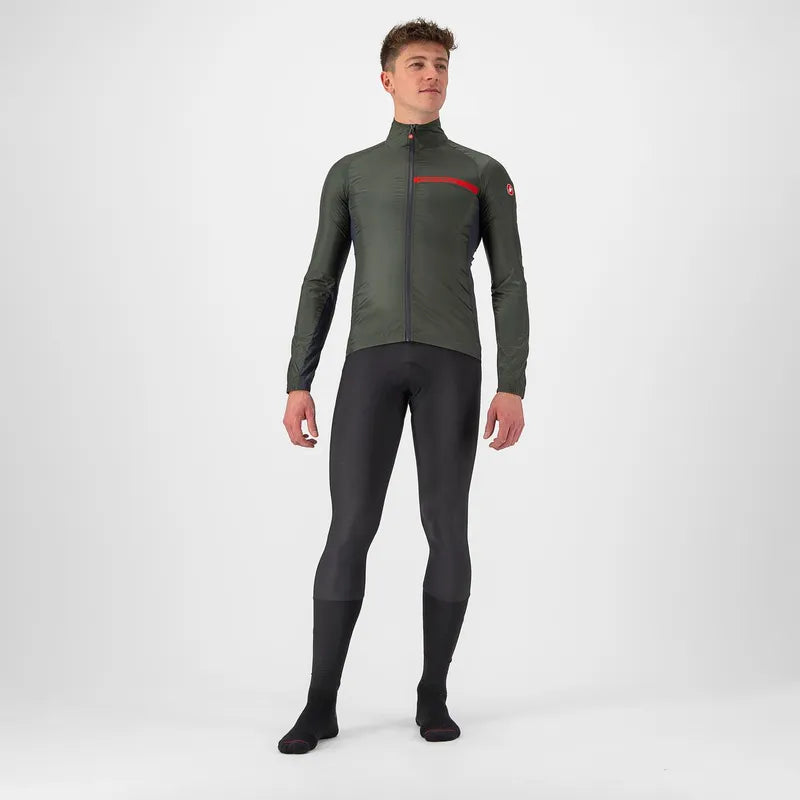 Castelli Squadra Stretch Jacket Men's Military Green/Dark Gr