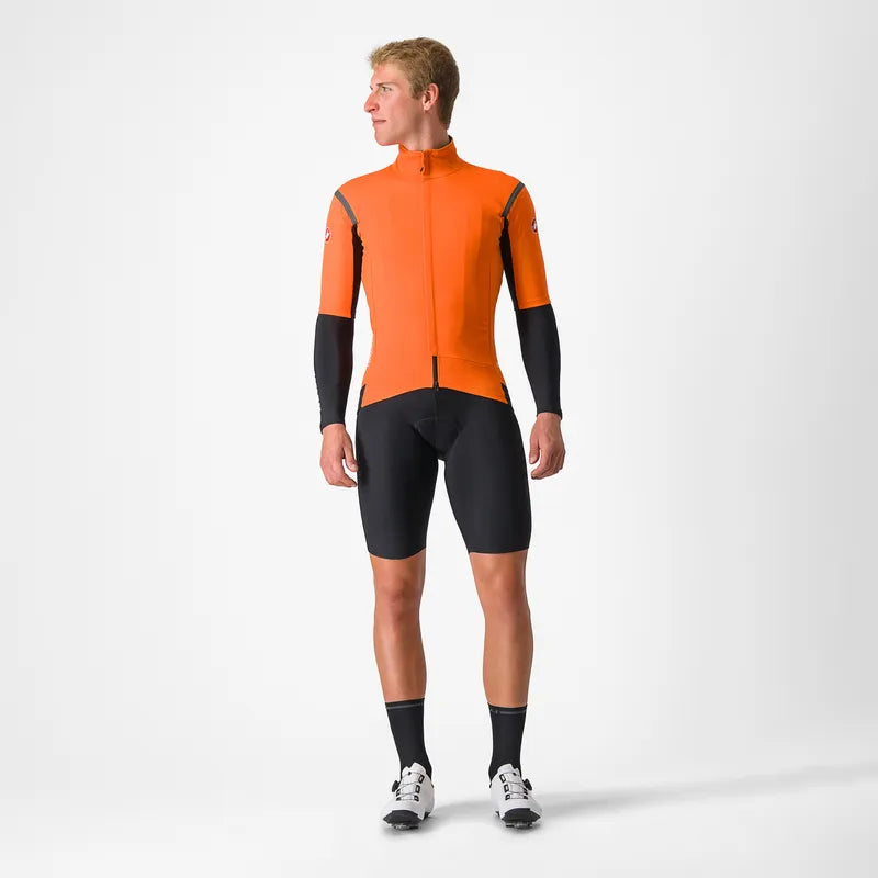 Castelli Gabba Ro S 2 Jacket Men's Red Orange/Dark Gray