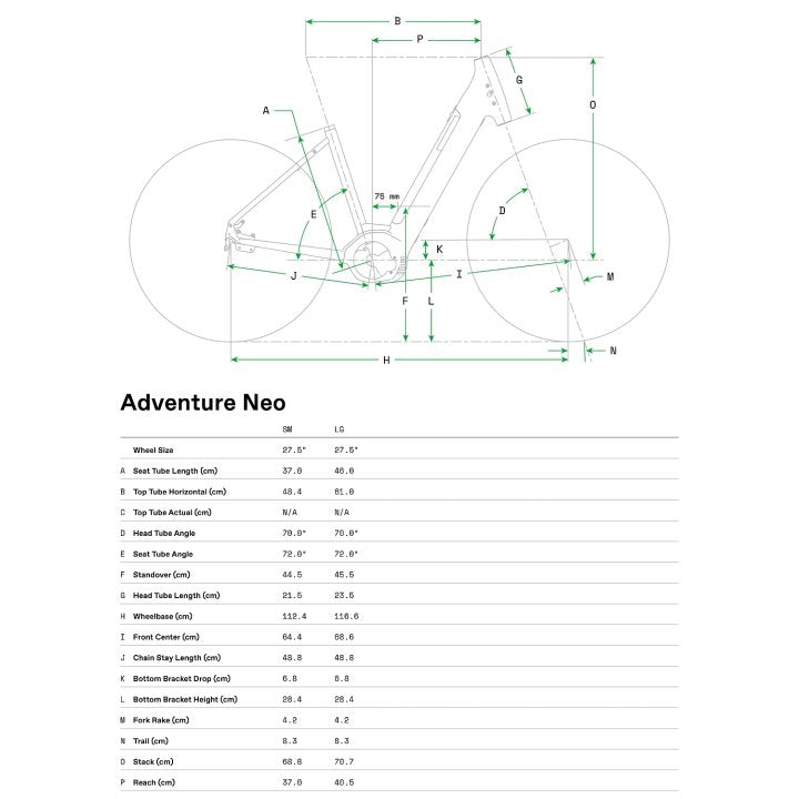 Cannondale Adventure Neo 2 EQ (45kph) E-Bike - Sage Green