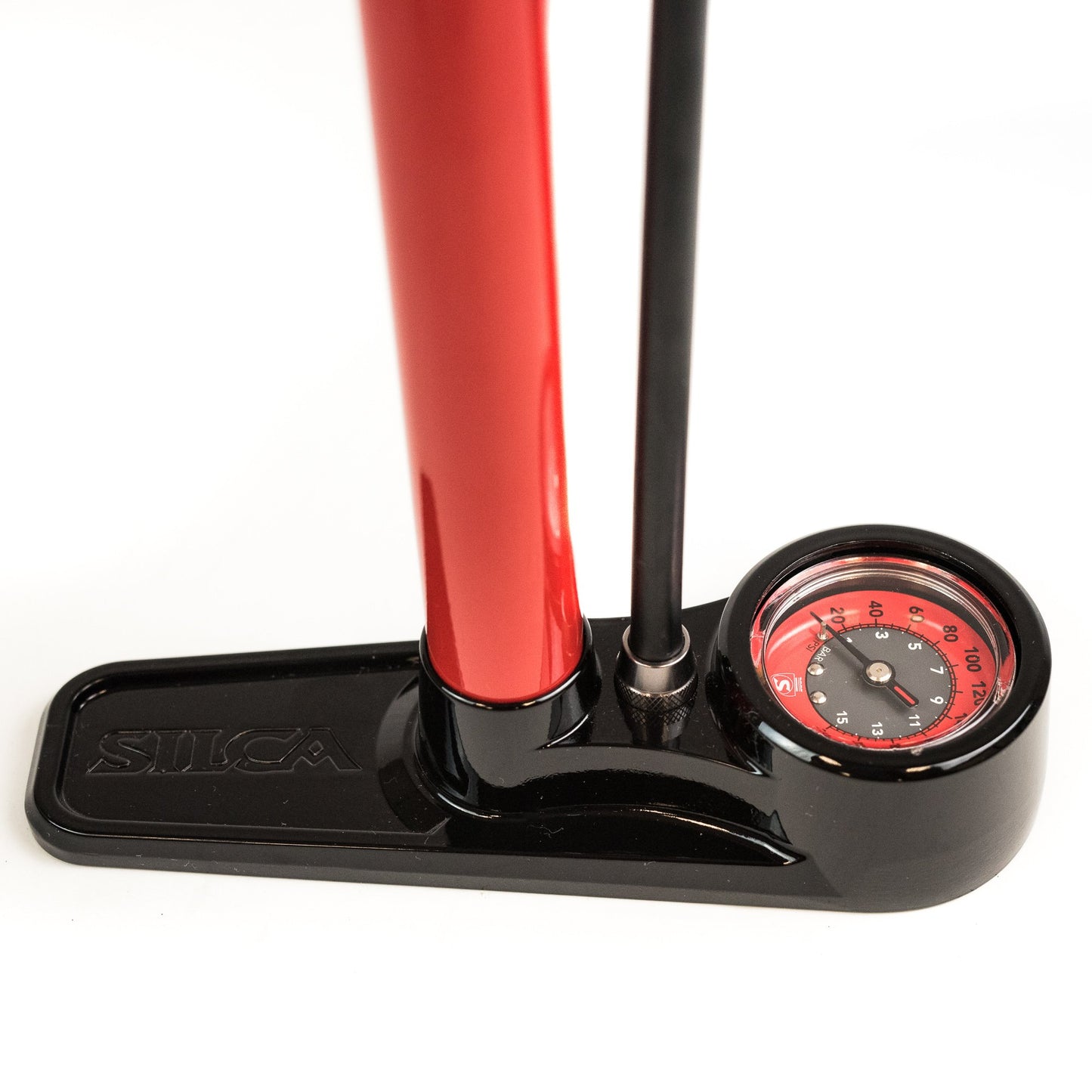 Silca Floor Pump Pista Red 220psi