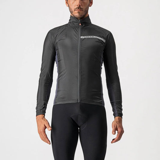 Castelli Squadra Stretch Jacket Men's - Light Black/Dark Grey