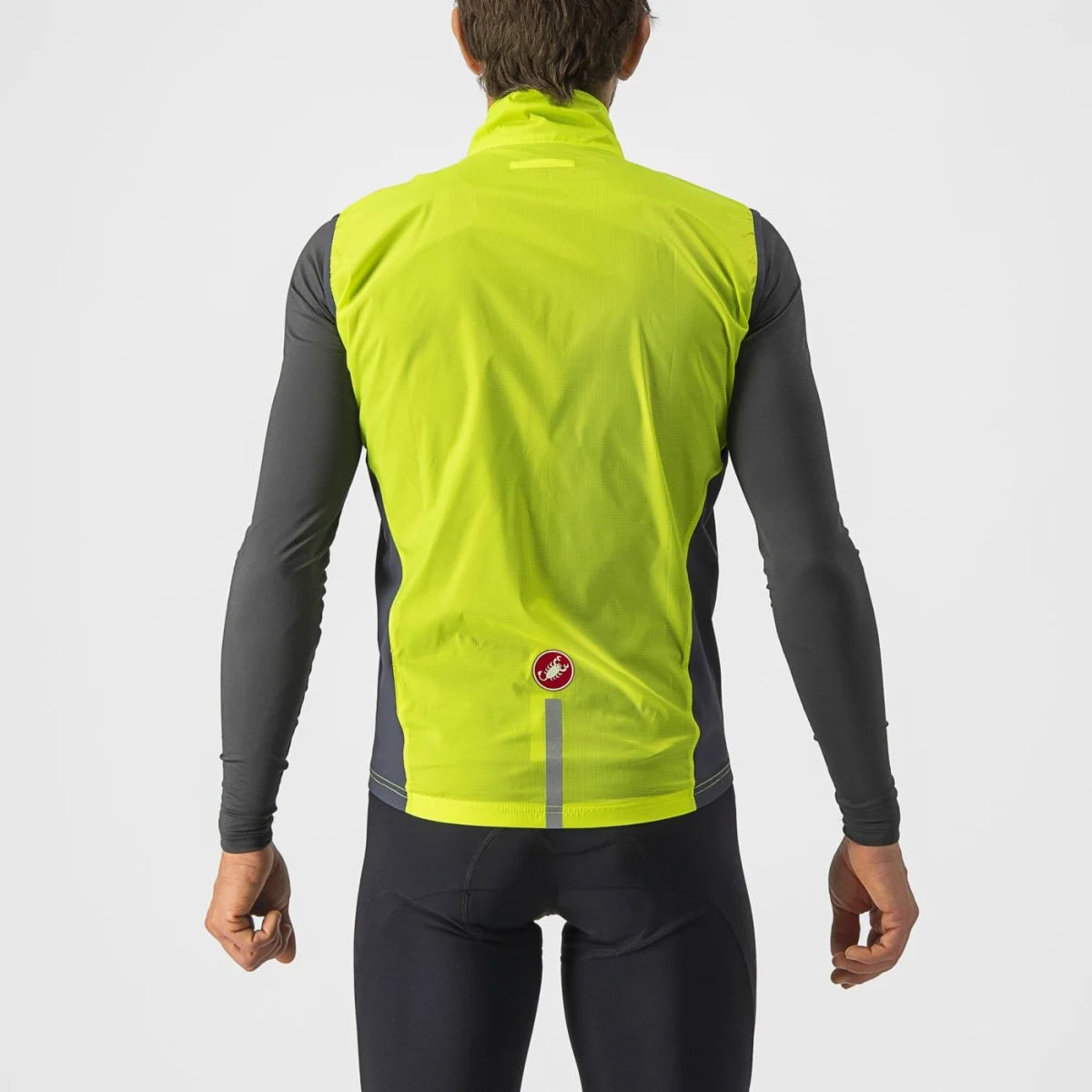 Castelli Squadra Stretch Men's Vest - Electric Lime/Dark Gray