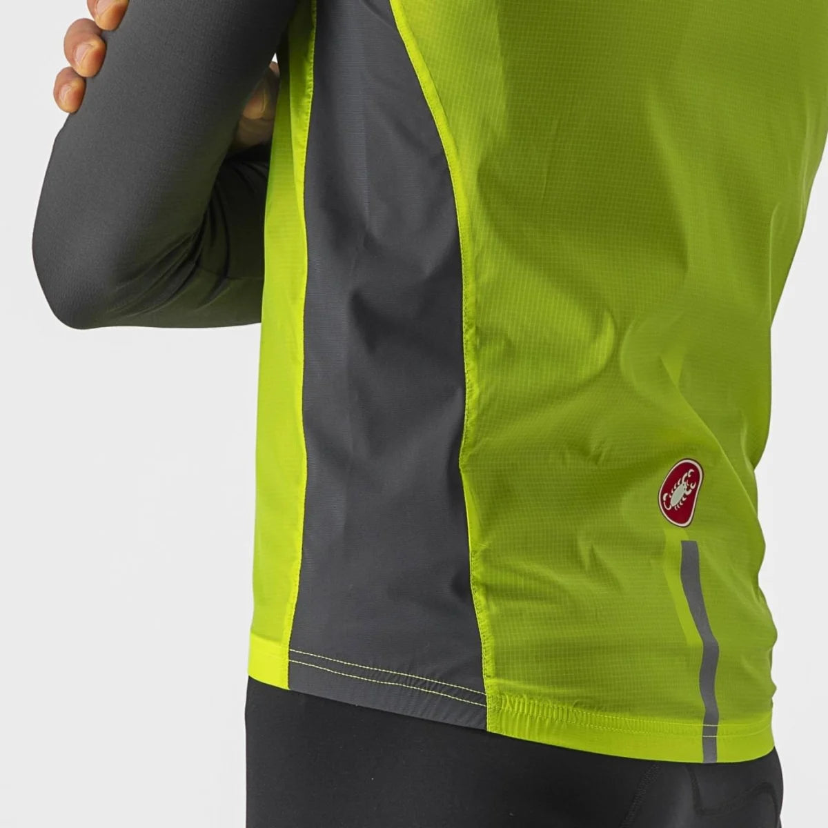 Castelli Squadra Stretch Men's Vest - Electric Lime/Dark Gray