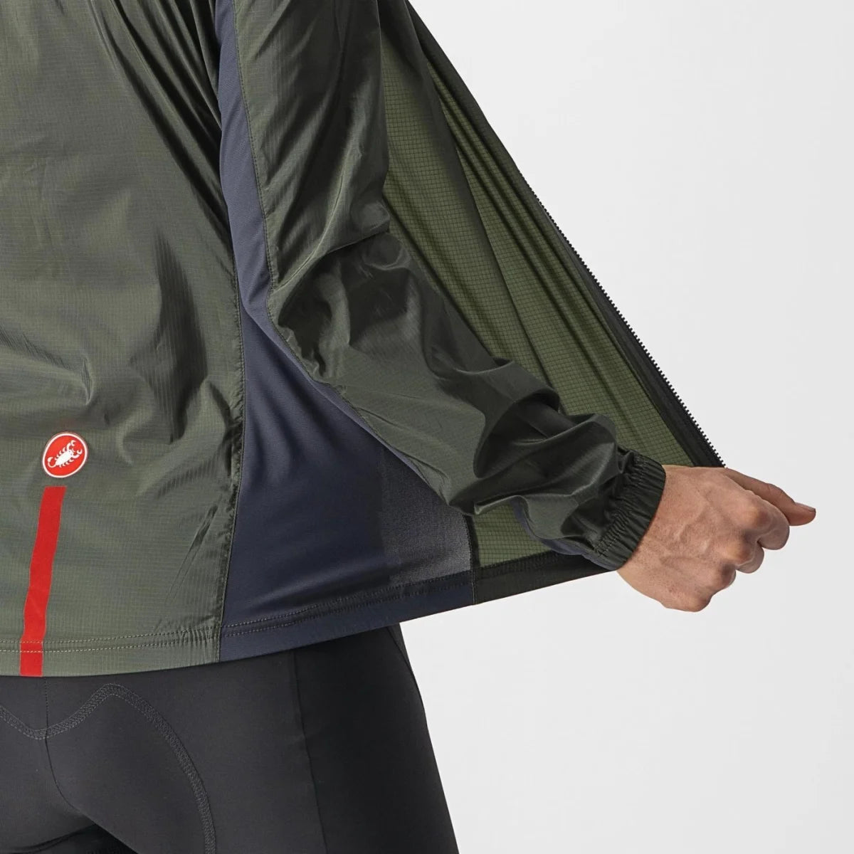 Castelli Squadra Stretch Jacket Women's - Military Green/Dark Grey