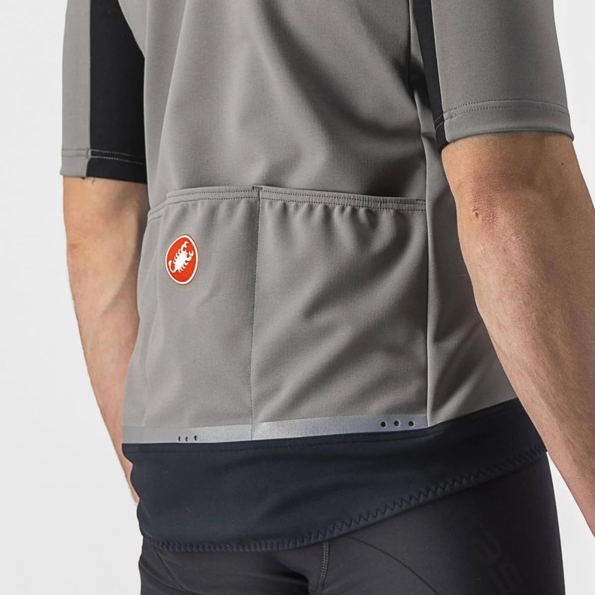 Castelli Gabba Ros 2 Men's Jacket - Nickel Gray/Travertine Gray