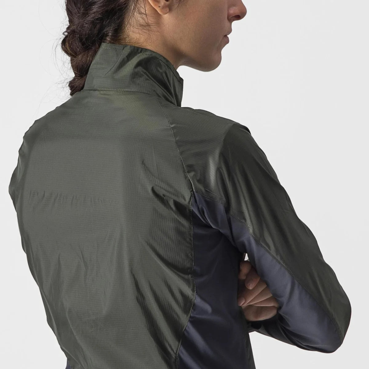 Castelli Squadra Stretch Jacket Women's - Military Green/Dark Grey