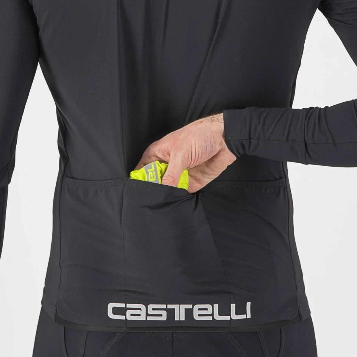 Castelli Squadra Stretch Jacket Men's - Electric Lime /Dark Gray