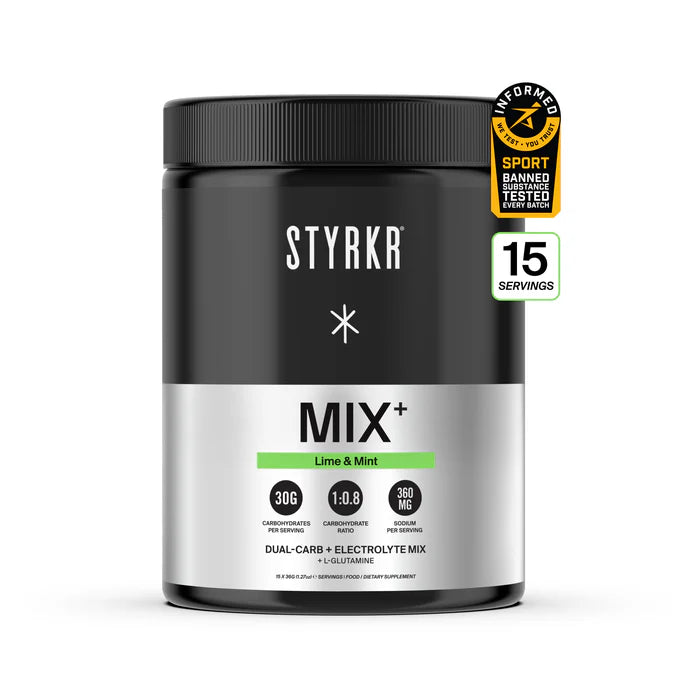 Styrkr MIX+ Line & Mint: Dual-Carb & Electrolyte Drink Mix