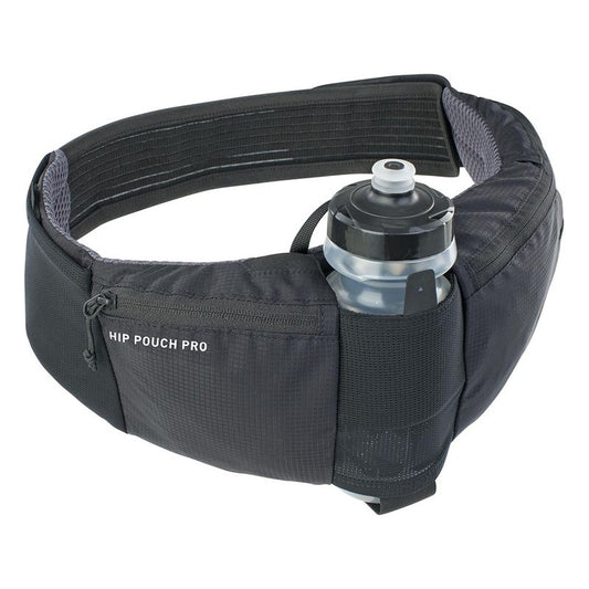 EVOC HIP POUCH PRO + DRINK BOTTLE BLACK