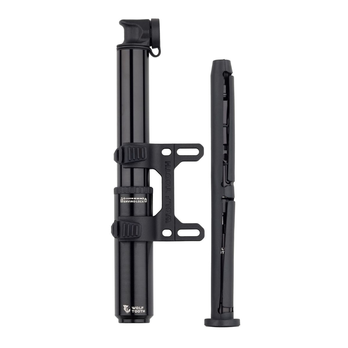 WOLF TOOTH ENCASE PUMP 85CC WITH HEX BIT WRENCH MULTI-TOOL & CHAIN + TYRE PLUG TOOL