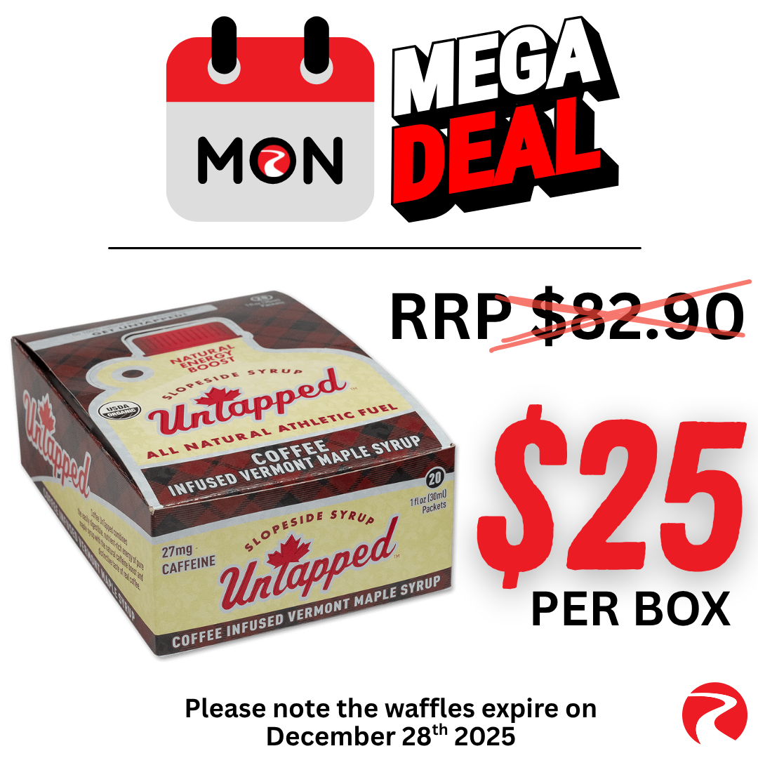 UnTapped Coffee Waffle Box of 16 x 30g Please note the waffles expire on December 28th 2025