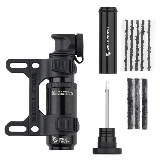 WOLF TOOTH ENCASE PUMP 30CC WITH TUBELESS TYRE PLUG TOOL