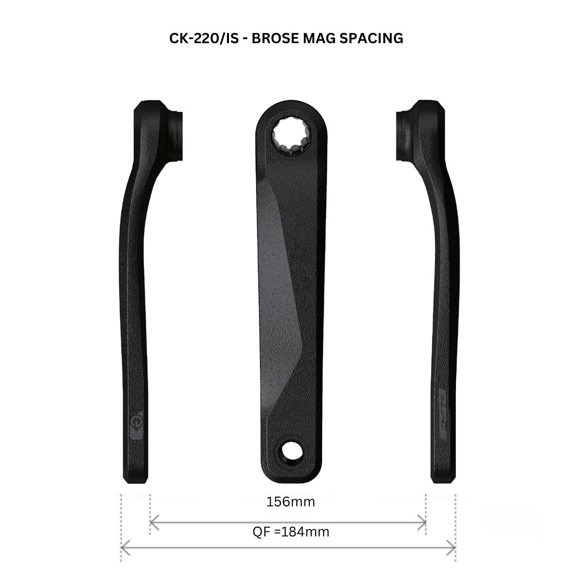 FSA - ISIS SPLINE E-BIKE CRANKS - CK-220/IS - BOSCH G4 / YAMAHA PWX / BROSE MAG