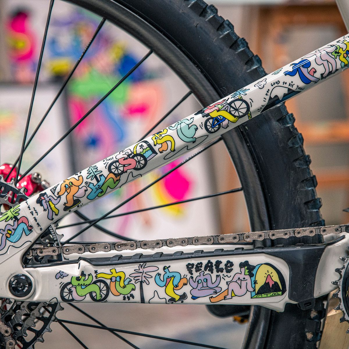 DYEDBRO MTB FRAME PROTECTION - ARTIST SERIES - KIKO CLJ