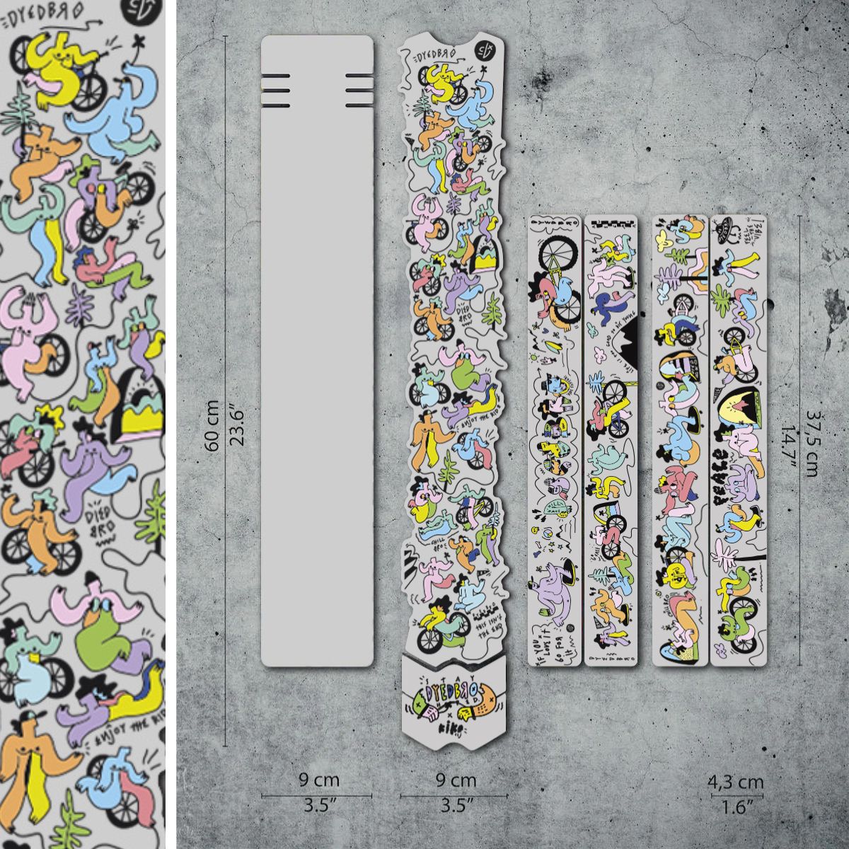 DYEDBRO MTB FRAME PROTECTION - ARTIST SERIES - KIKO CLJ