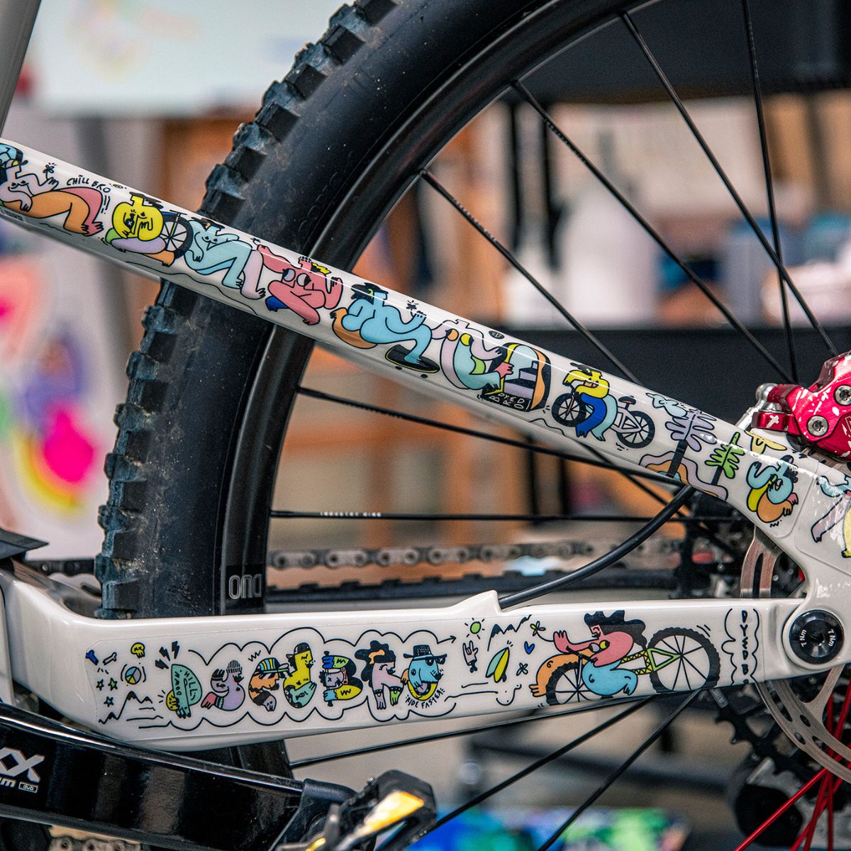 DYEDBRO MTB FRAME PROTECTION - ARTIST SERIES - KIKO CLJ