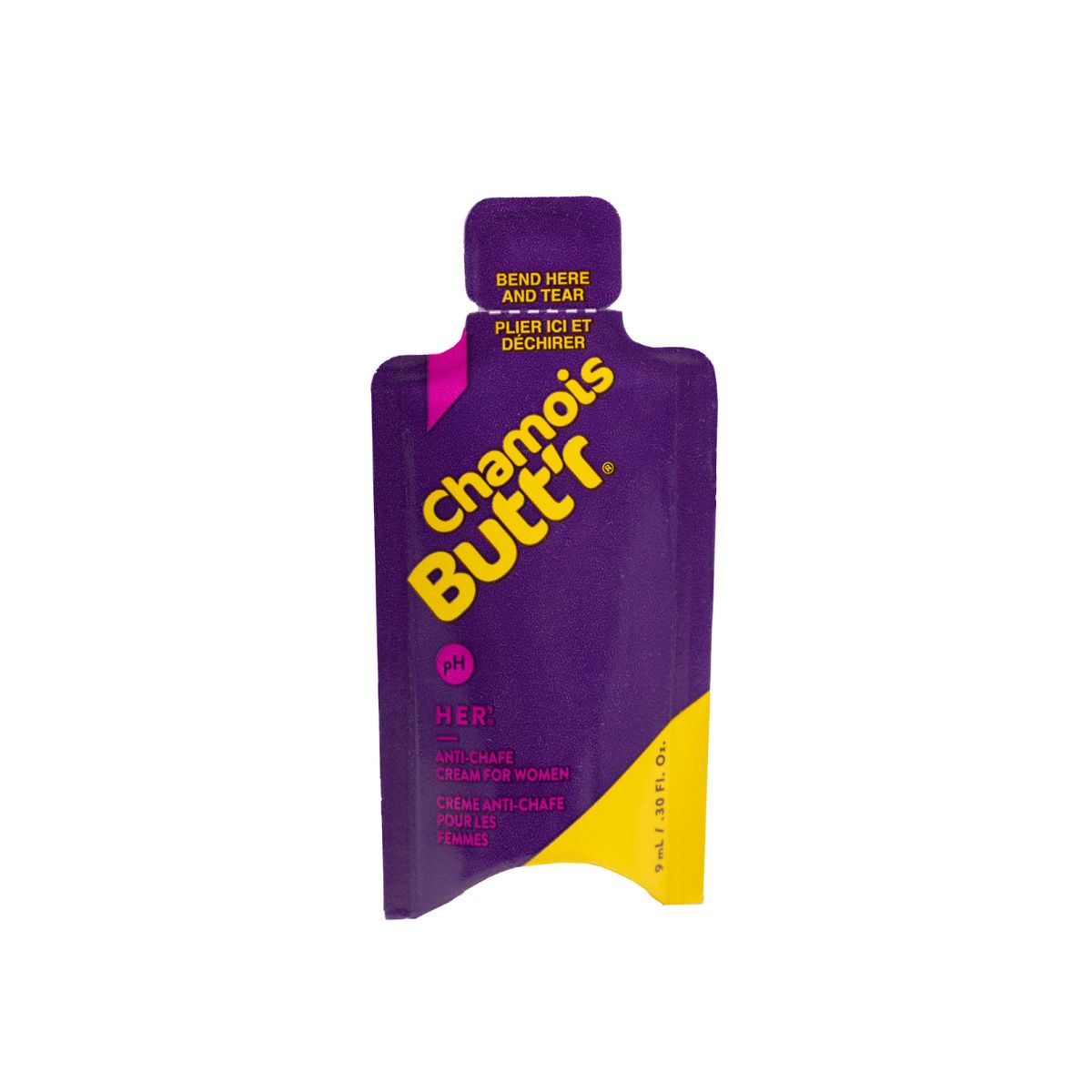 CHAMOIS BUTT'R - HER' ANTI-CHAFE CREAM - 10-PACK BOX (9ML SINGLES)