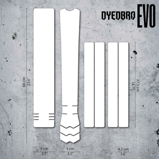 DYEDBRO EVO MTB / E-BIKE FRAME PROTECTION - CLEAR MATTE