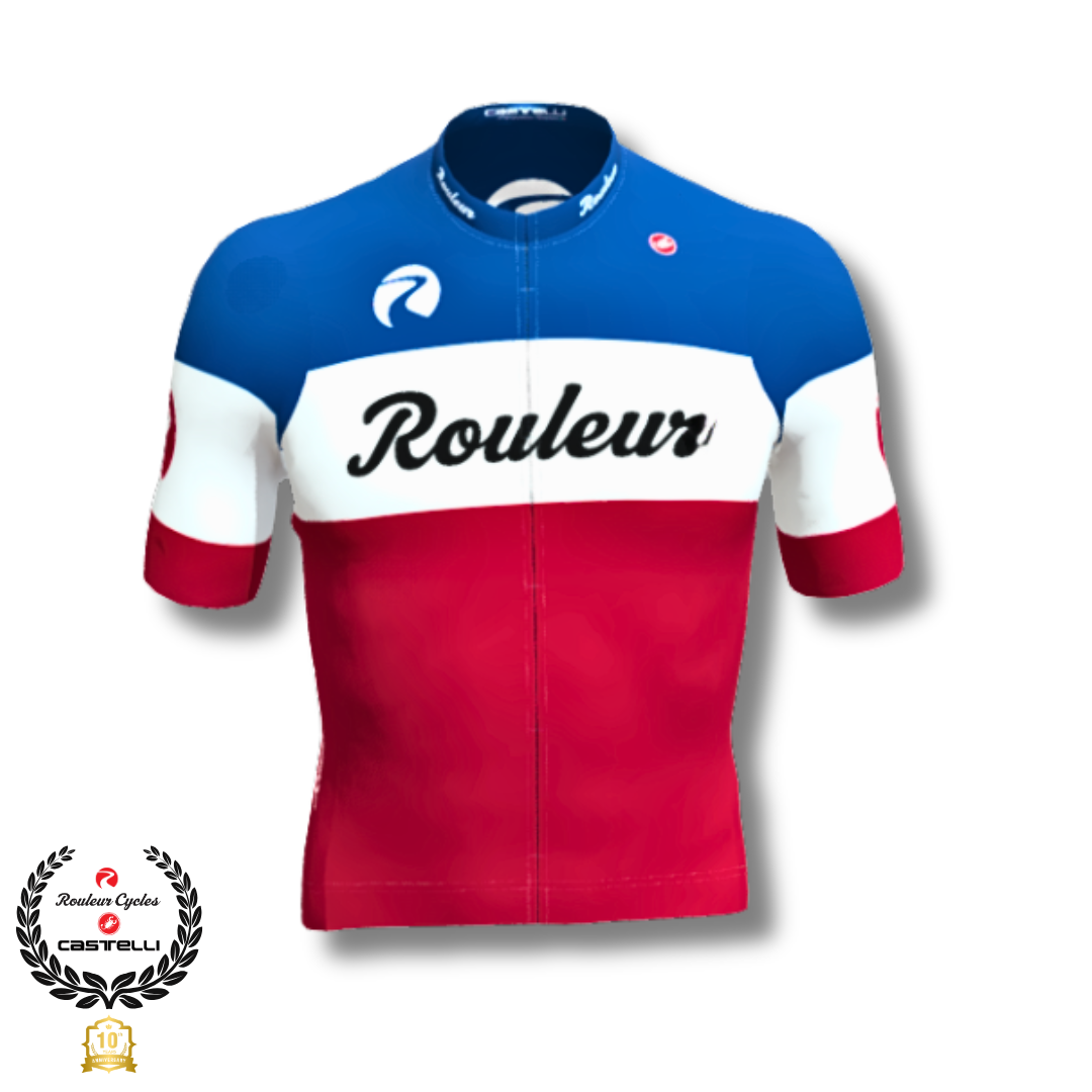 Castelli Custom Rouleur Jersey Aero Race 6.0 French Blue