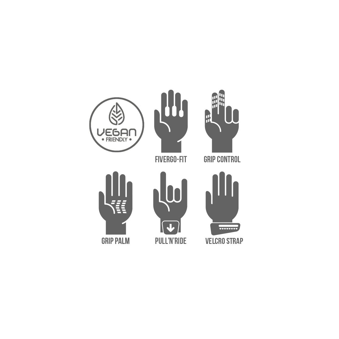 FIVE MXF1 EVO MTB Glove - feature icons
