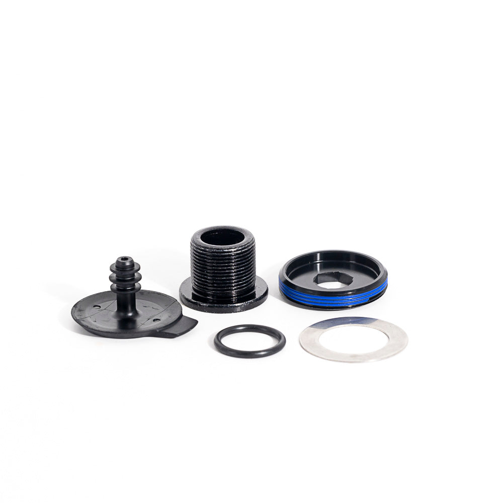 Quarq Power Meter Crank Arm Bolt Kit, O-Ring Sled and AXS Cover Plug Drive Side M18 / M30 DUB Steel Black Rival D1