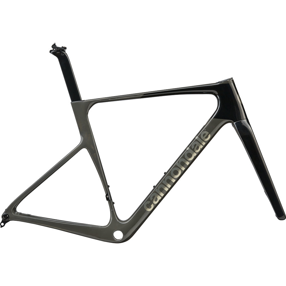 Cannondale SuperSix EVO Hi-MOD Gen 5 Frameset Jet Black W/ Raw Carbon and Smoked Chrome