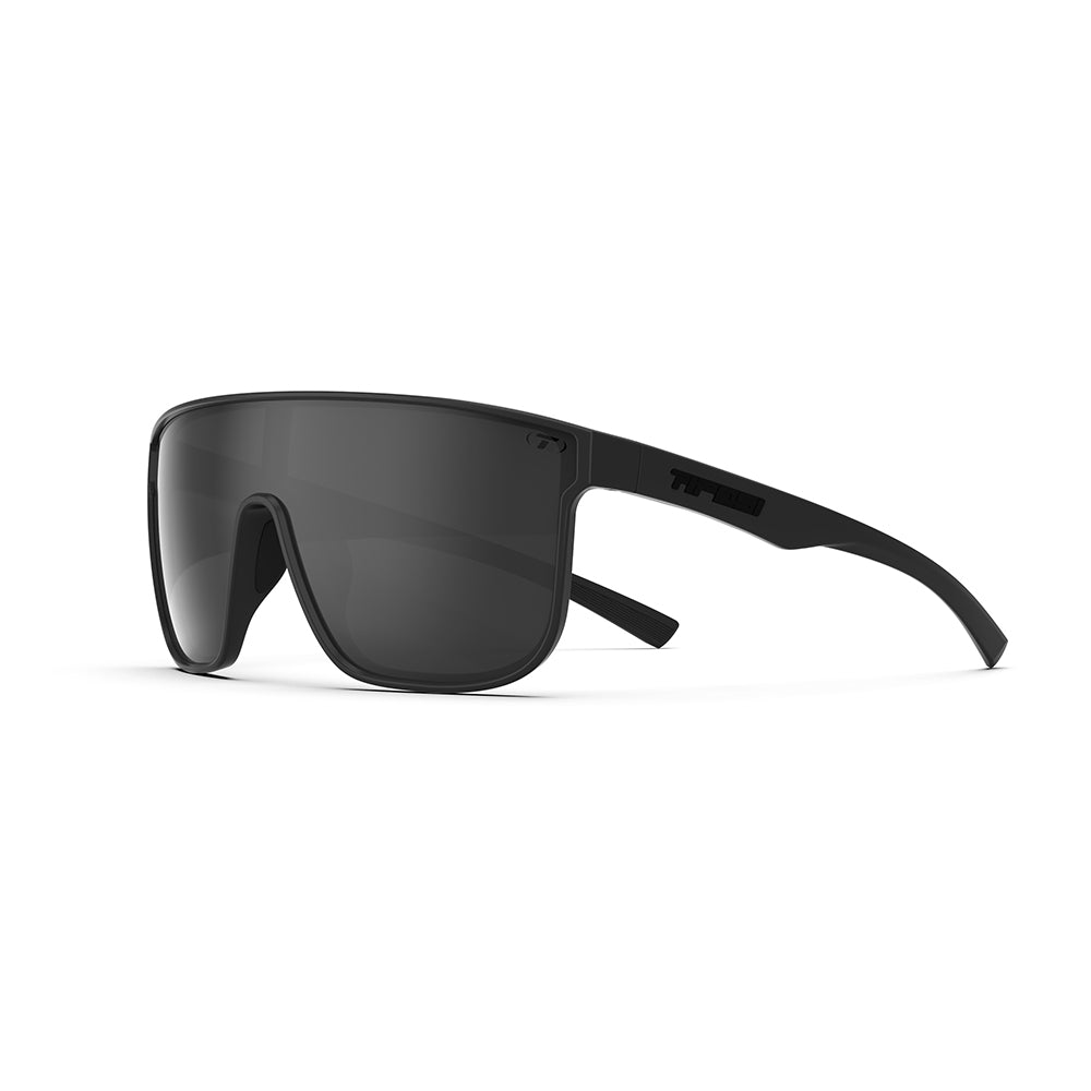 Tifosi Sanctum XL Sunglasses Blackout with Smoke No Mirror Lens
