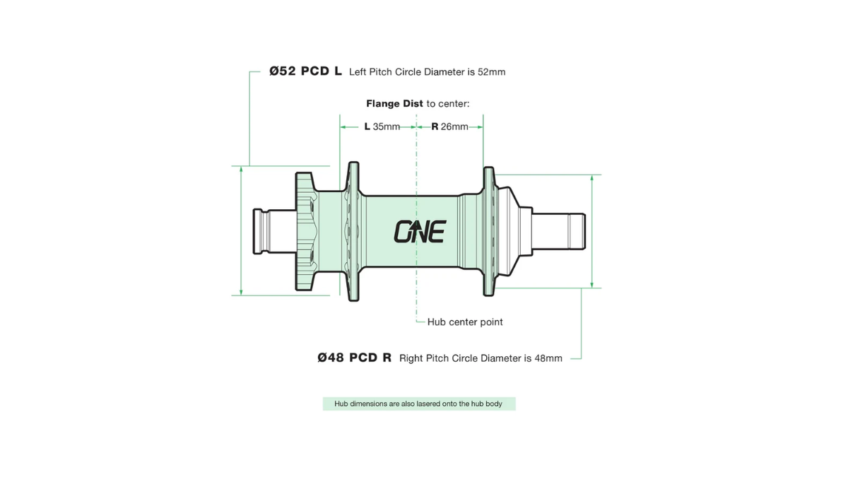 OneUp 157 Rear Hub 32H